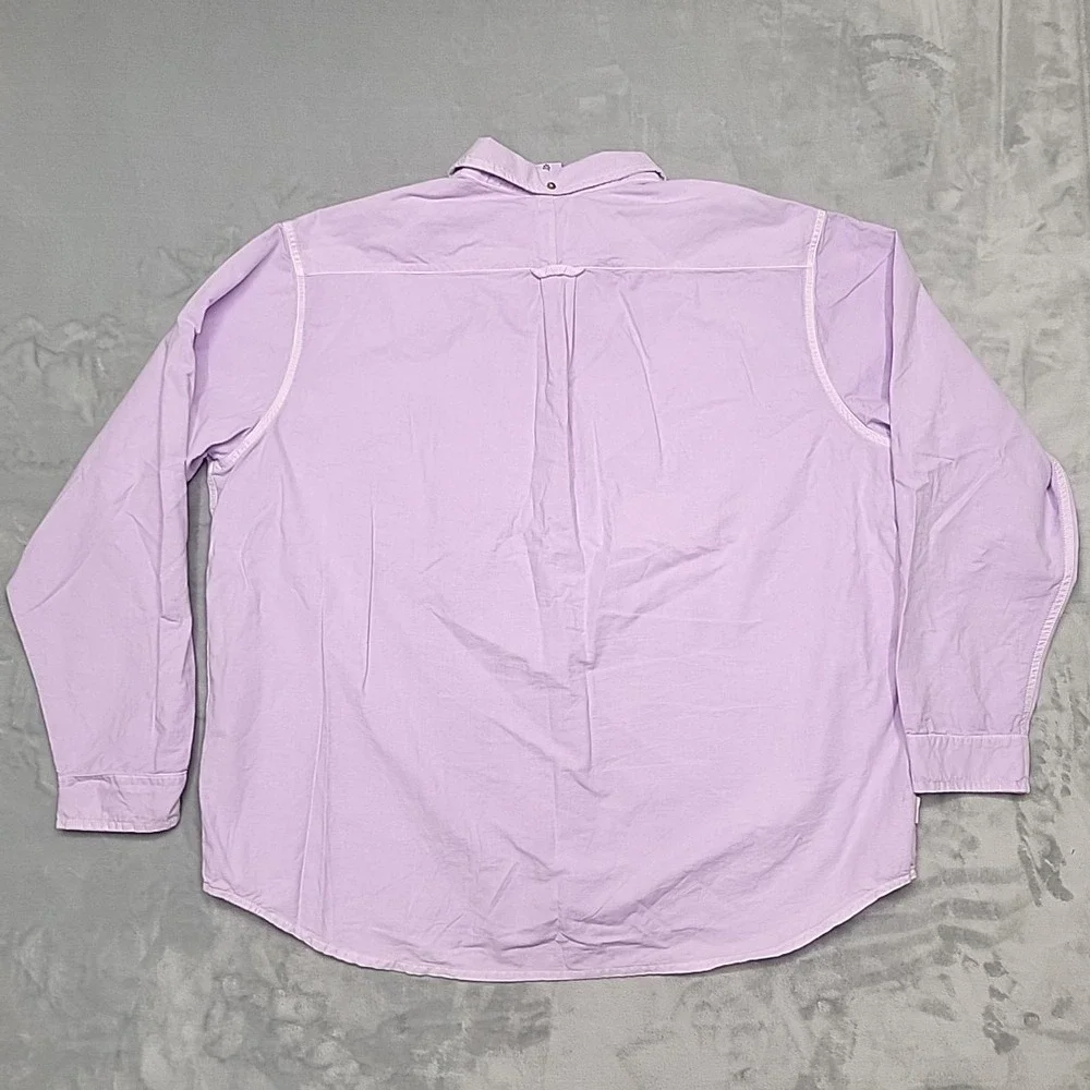 Nike Life Shirt Mens XXL Purple Button Down Long Sleeve Oxford Casual Sportswear
